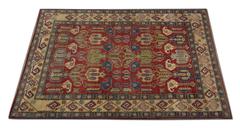 Handmade Carpet, Afghan Geometric Rugs, Kazak Livingroom Rugs 185x265cm