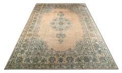 Handmade Carpet Antique Rugs, Turkish Rugs, Oriental Rugs, Pink Rug Borlou