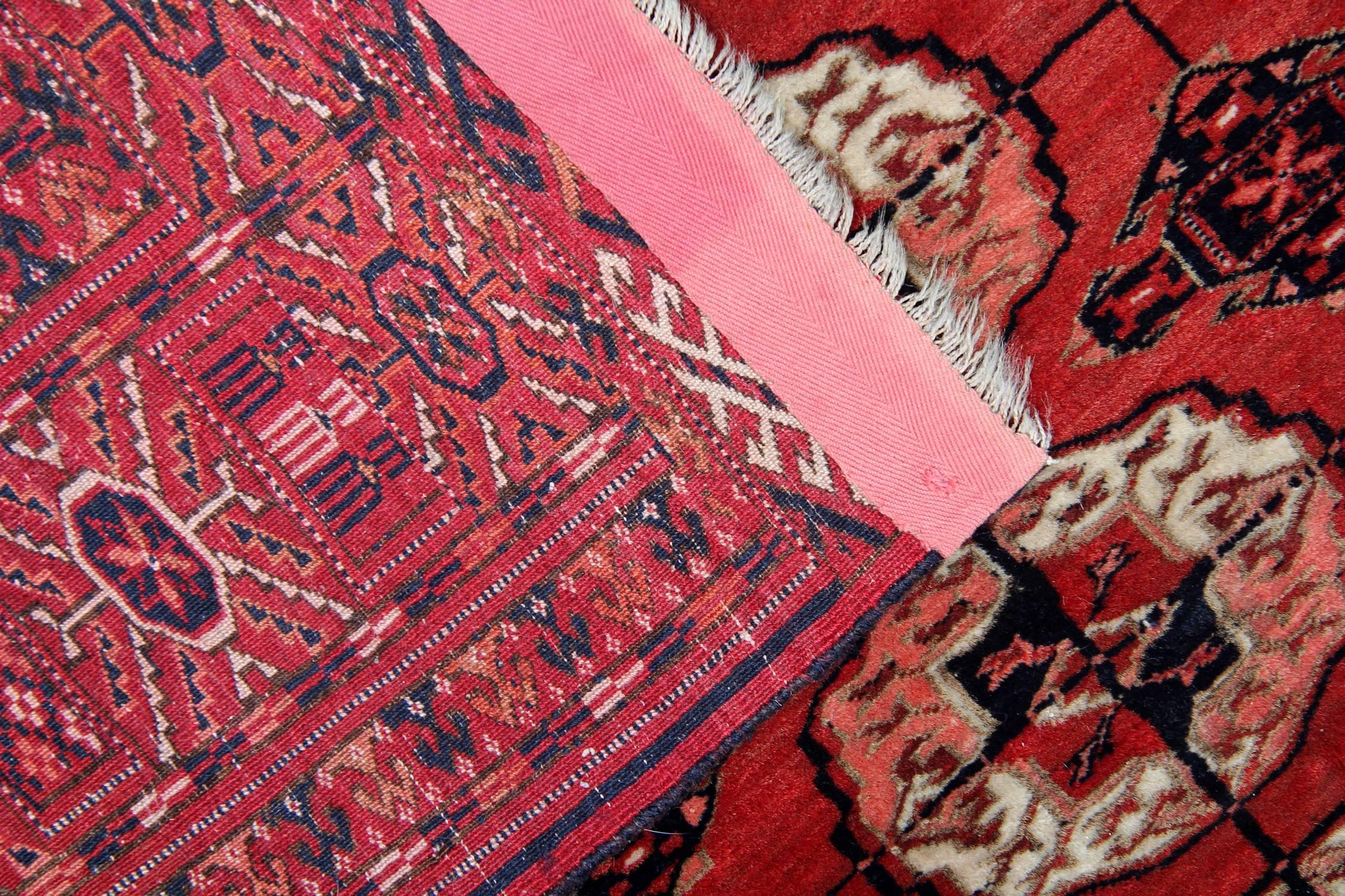Vegetable Dyed Antique Rugs, Hand Made Carpet Oriental Rug, Turkmen Rugs for Sale