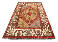 Handmade Carpet Antique Rug, Turkish Rug, Wool Oriental Rug Knitted Carpet