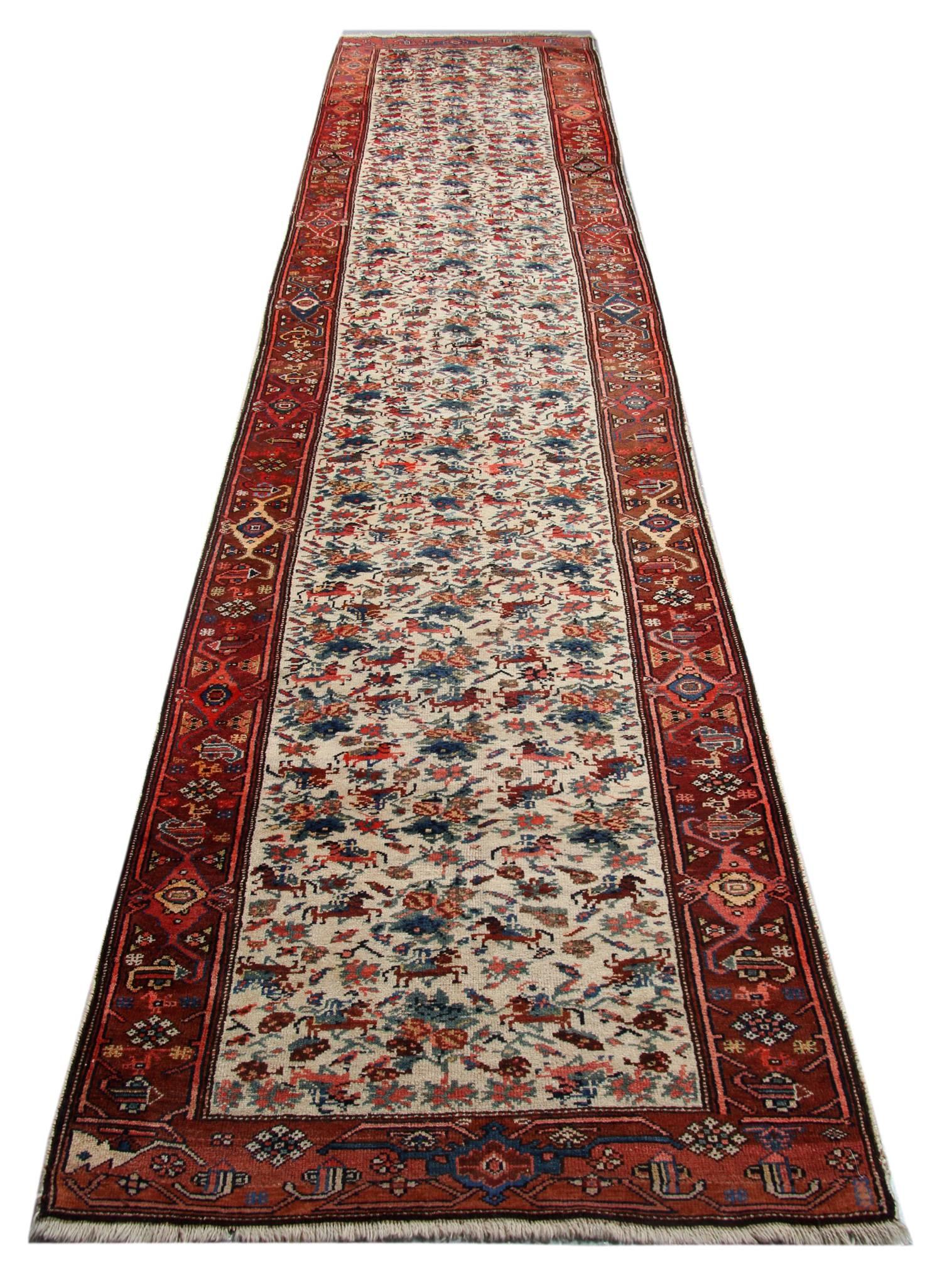 Antique Caucasian Karabagh, circa 1890. These rugs were made in the south-eastern Caucasus close to the Kazak district and bordering north-eastern Iran. These rugs are exemplary in their quality and design and are considered amongst the best carpets