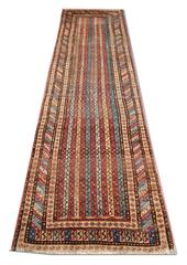 Antique Rugs Striped Runner, Handmade Carpet Runners, Oriental Rug for Sale