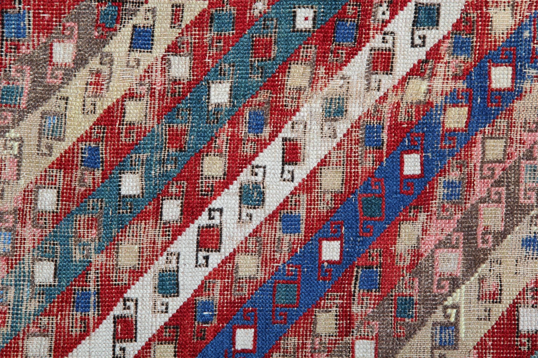 Antike Teppiche Läufer Kaukasische Hand Made Teppich Läufer, Orientalische Teppiche zu verkaufen (Sonstiges) im Angebot