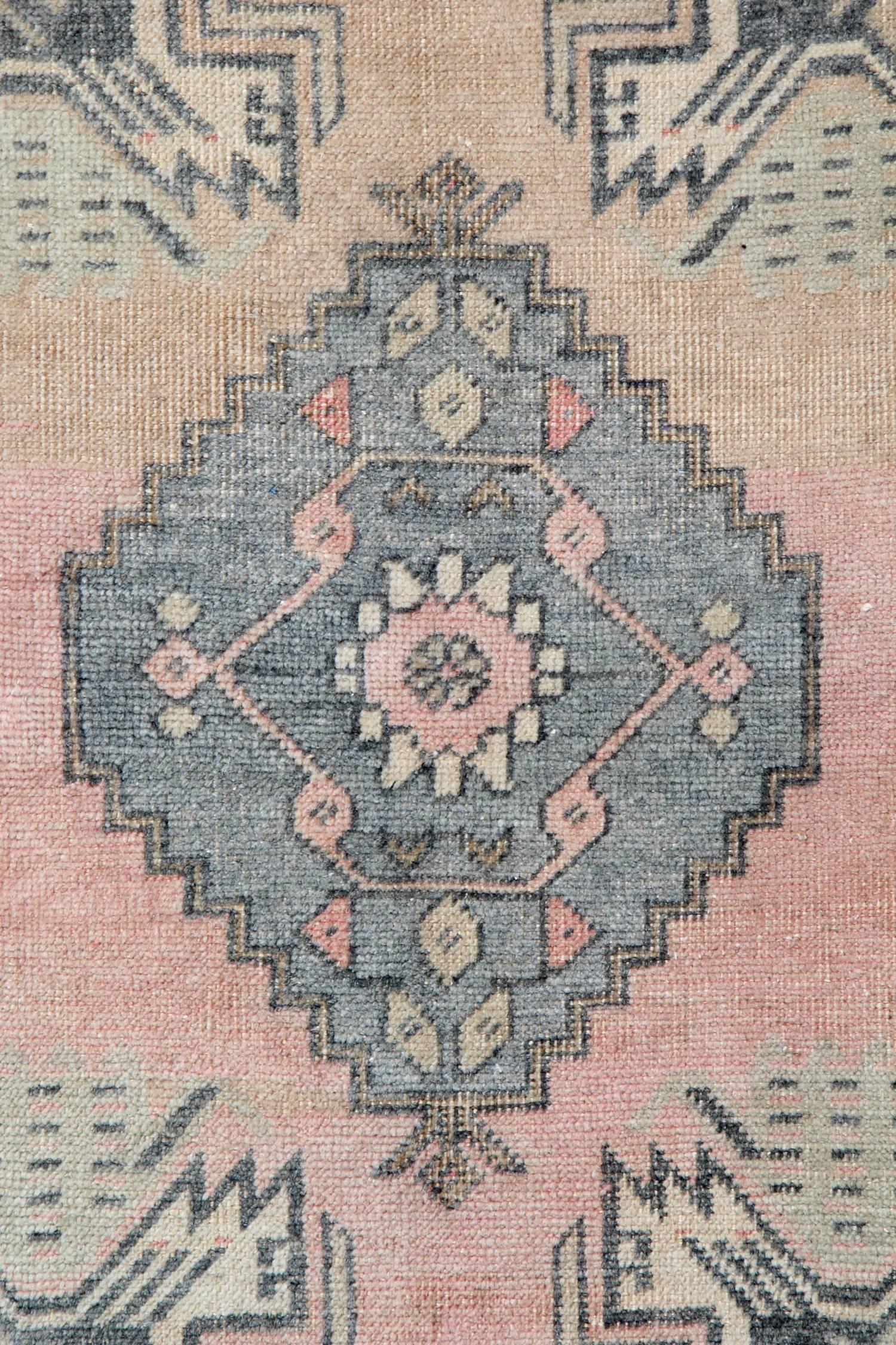 Hand-Crafted Vintage Turkish Rug from Anatolia
