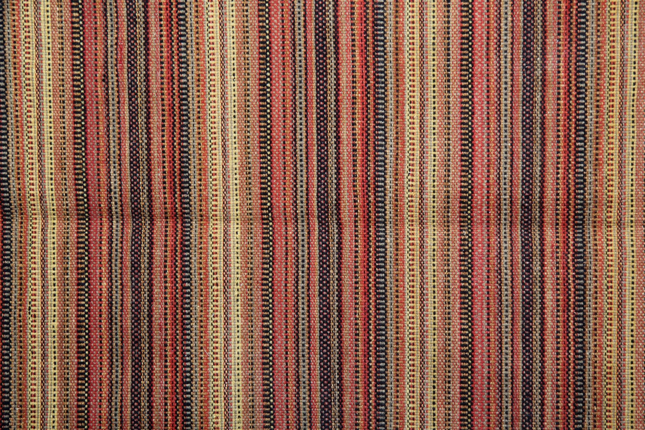 Mid-Century Modern Modern Striped Kilim Rug Transitional Area Rug, Handmade Orange Kilims for Sale For Sale
