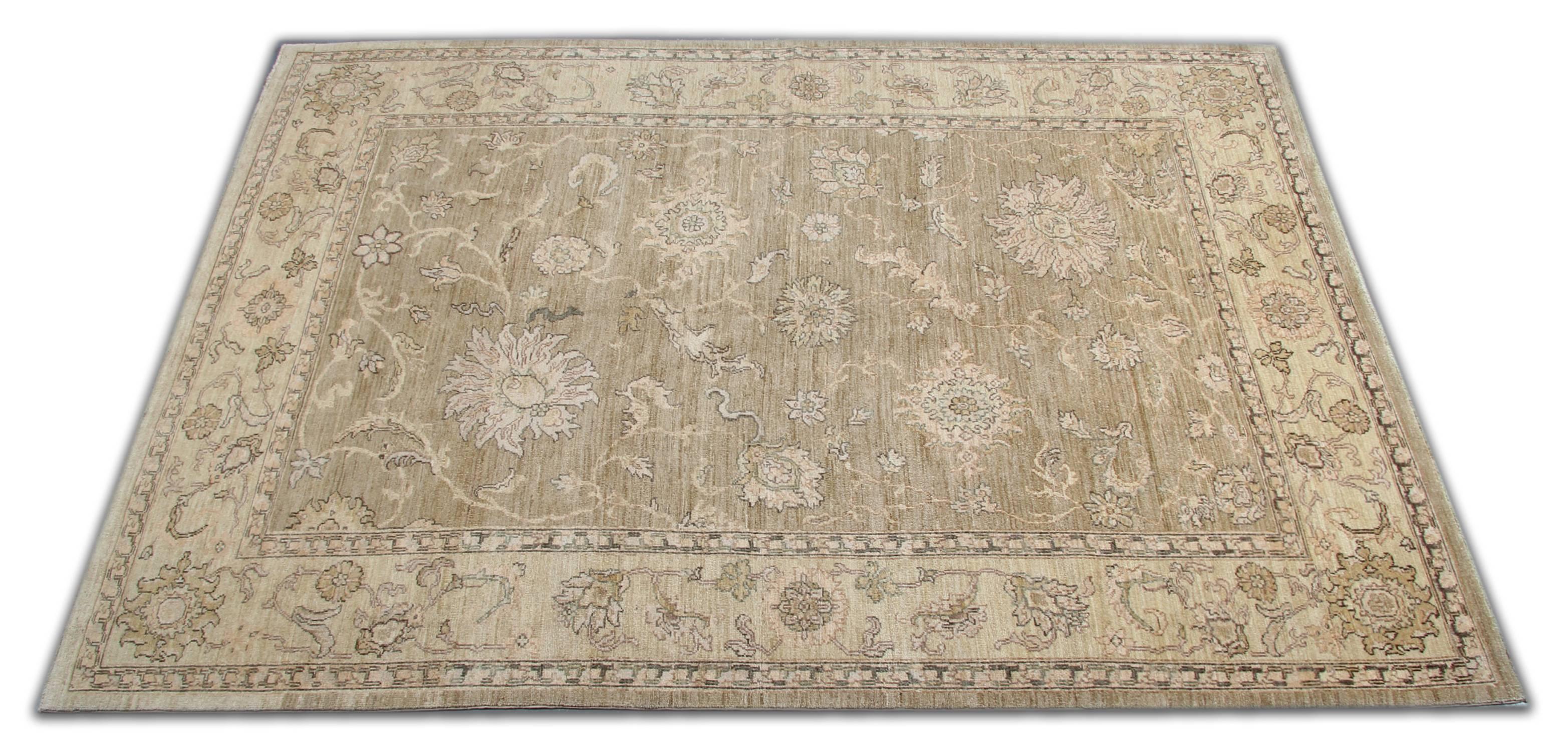 This rug is an example of handmade rugs in Afghanistan by skilled weavers. Handspun wool is used with natural dyes then the rug is professionally washed and finished. These traditional rugs are kind of our luxury rugs made of own looms by our master
