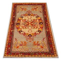 Antique Turkish Rugs Oriental Antique Rugs, Gold Rug from Anatolia Floor Rug