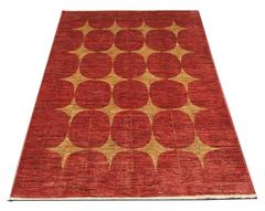 Modern Rugs Orange Fine Contemporary Rugs, Carpet from Afghanistan
