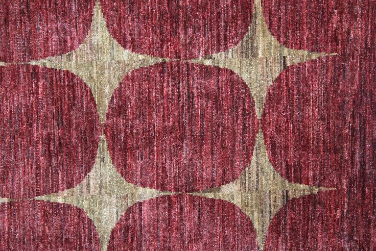 Modern Rugs Orange Fine Contemporary Rugs, Carpet from Afghanistan For