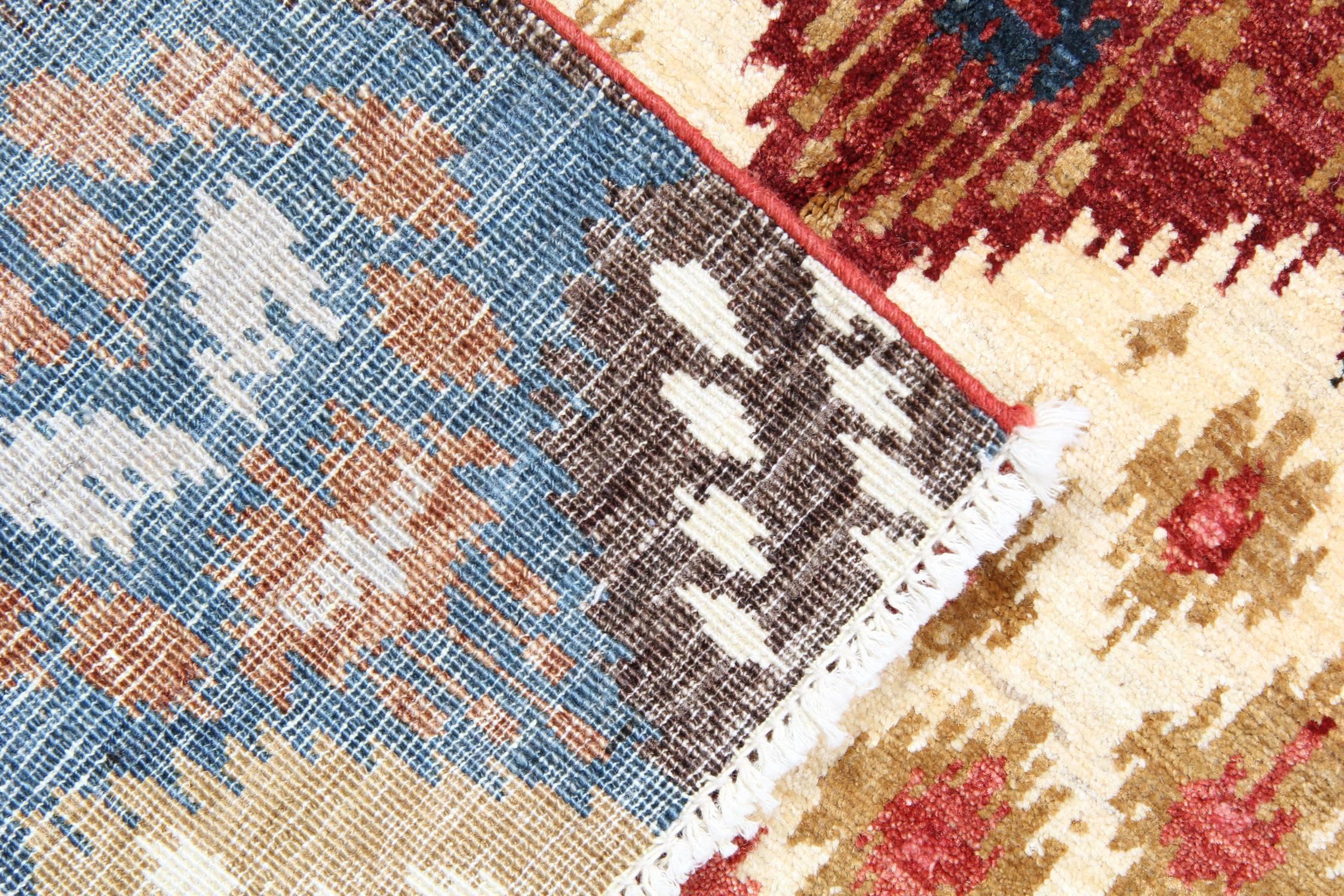 Oriental Rug, Hand Made Carpet Modern Rugs, Contemporary Carpet from Afghanistan In New Condition In Hampshire, GB
