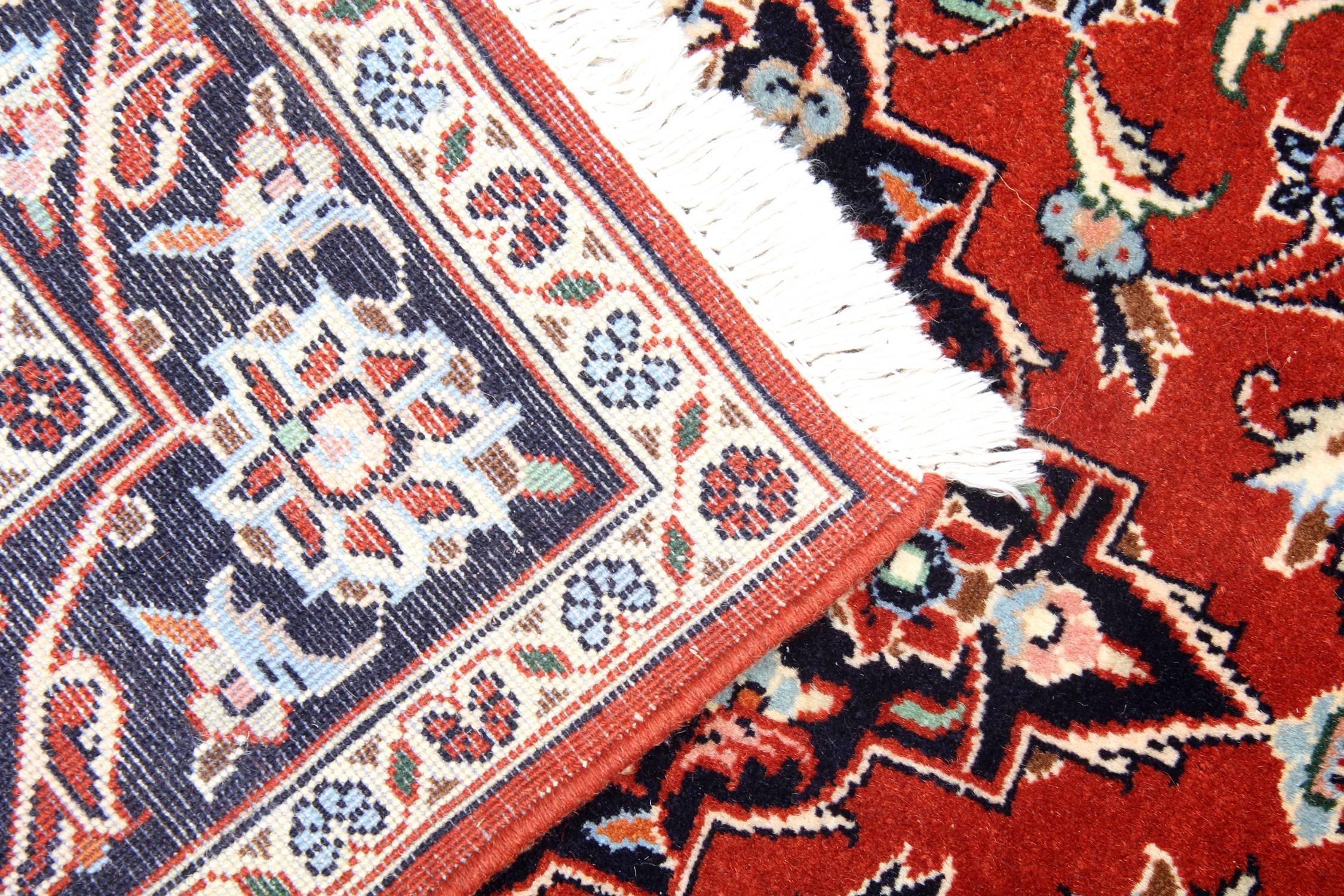 Kashan Handmade Carpet Rug Red Wool Oriental Rug, Traditional Medallion Rug For Sale