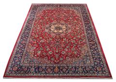 Large Vintage Rugs, Traditional Red Area Rug, Handwoven Wool Carpet Rug