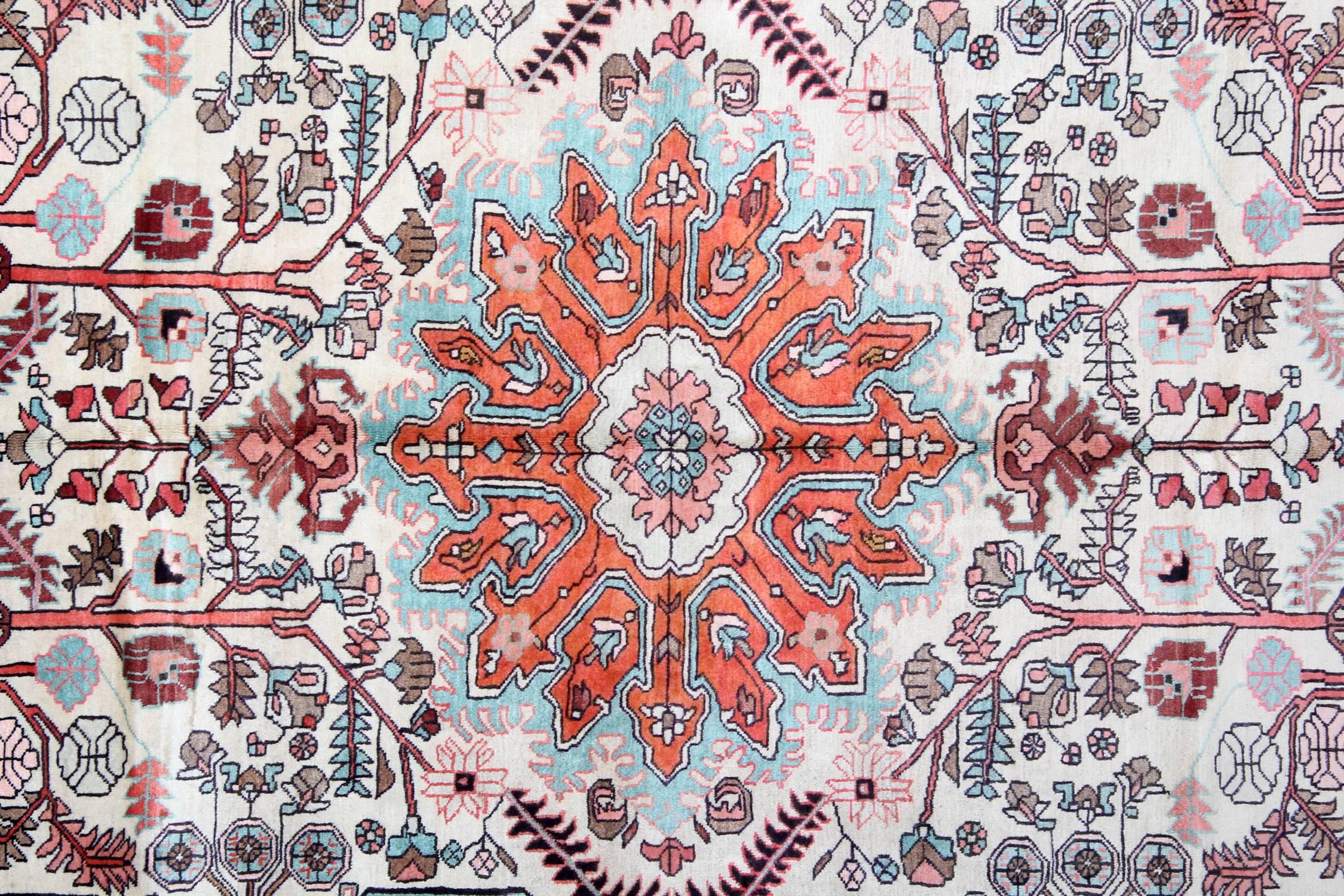 Tribal Handmade Carpet Oriental Wool Area Rug, Traditional Afghan Rug For Sale
