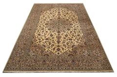 Unique Vintage Rugs, Oriental Carpet Traditional Beige handmade Rug