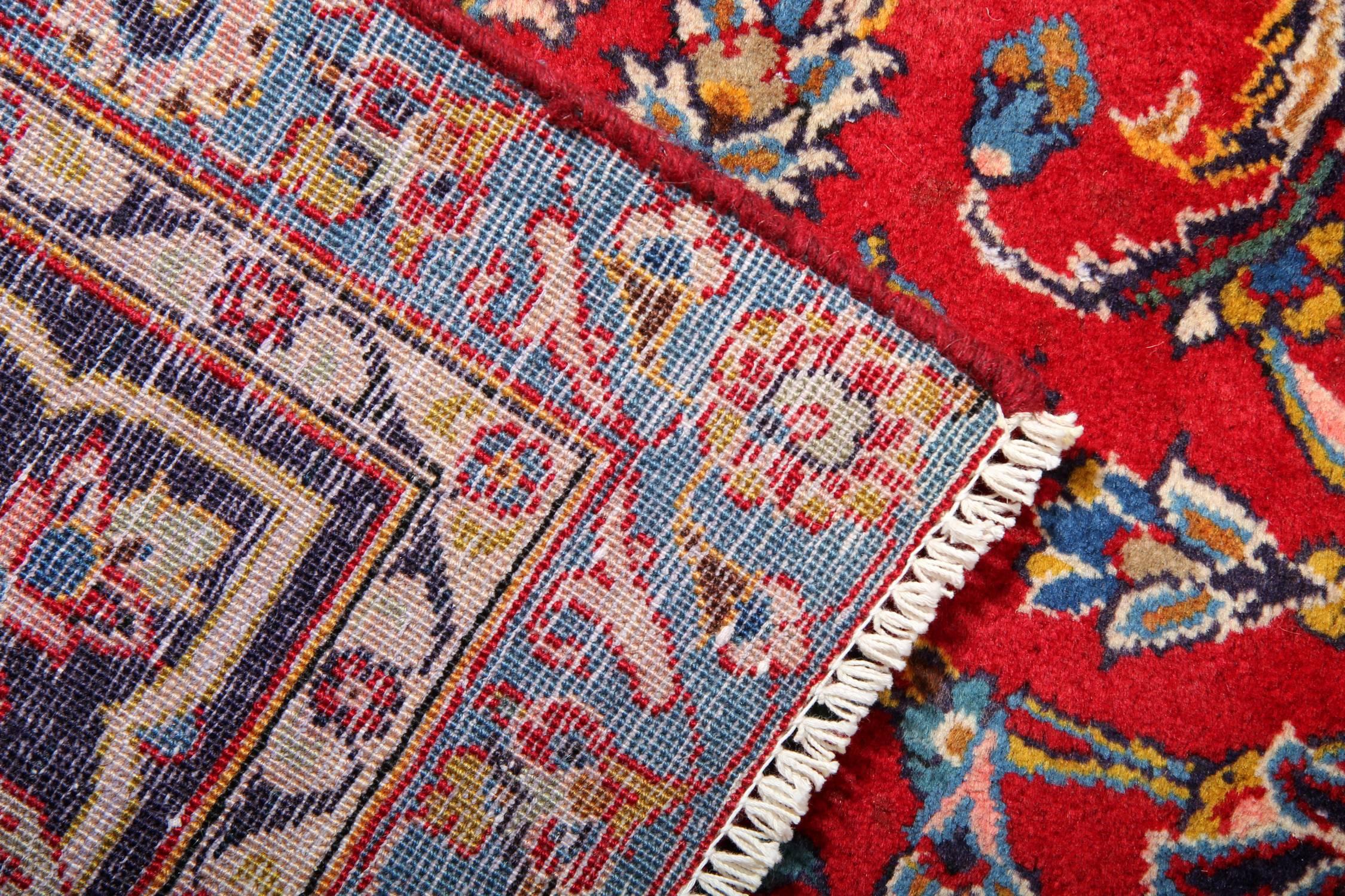 red traditional rug