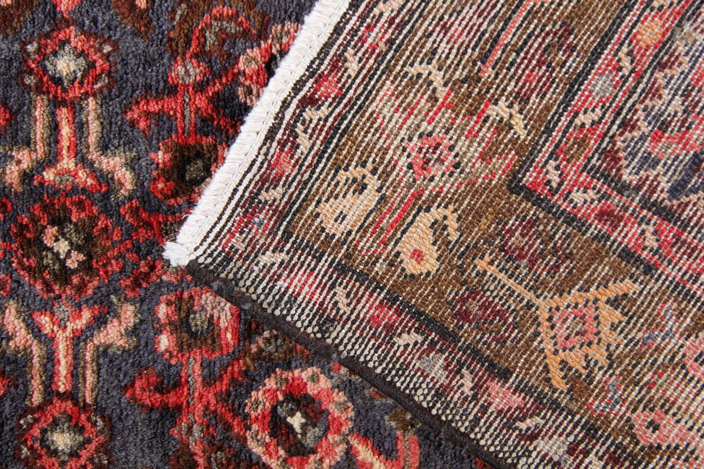 Azerbaijani Long Traditional Oriental Runner Rug Narrow Handwoven Wool Carpet Runner For Sale