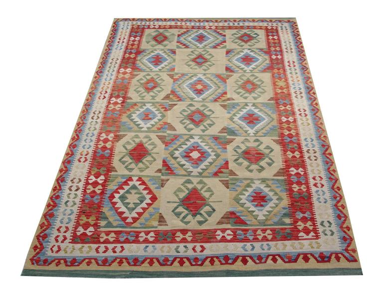 Persian Style Rugs with Traditional Design, Kilim Rugs from Afghanistan