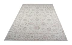 Ivory Living Room Rugs, Handmade Carpet Floral Rug Zeigler Design