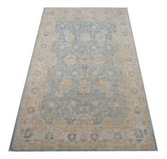 Light Blue Rugs, Zeigler Handmade Carpet, Oak Floral Carpet