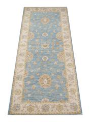 Light Blue Runner Rugs, Ziegler Handmade Carpet Runners, Oak Rug