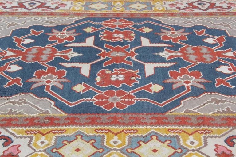 Serbian Rug Square Rugs Handmade Carpet Antique Rugs, Kilim Rugs Luxury Rustic ...