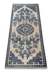 Antique Rug Runner Chinese Rugs Blue Handmade Carpet Runners for Sale