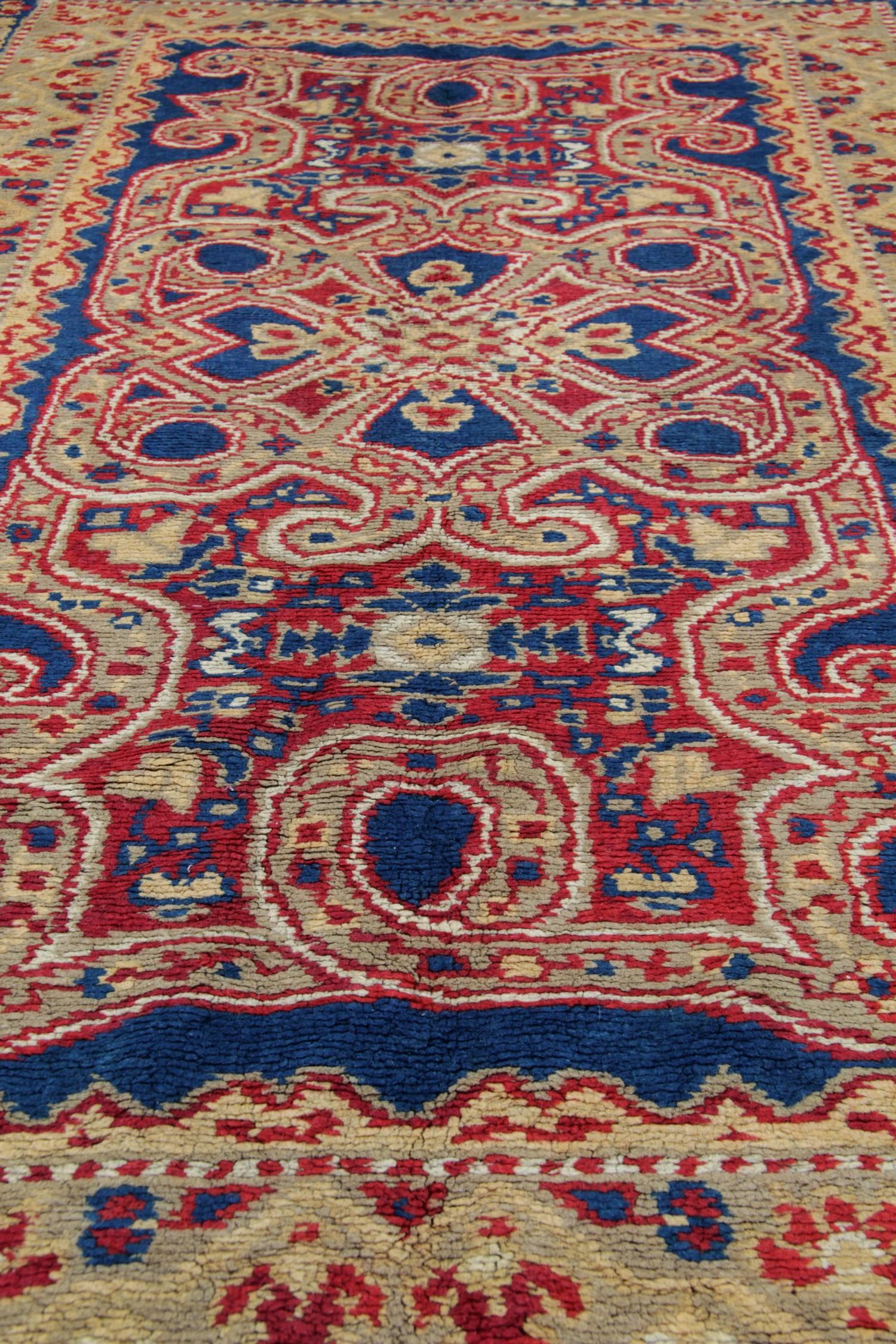 Handgefertigte Teppiche, Außergewöhnlich  Antike britische Axminster-Teppiche im Art-déco-Stil (Englisch) im Angebot