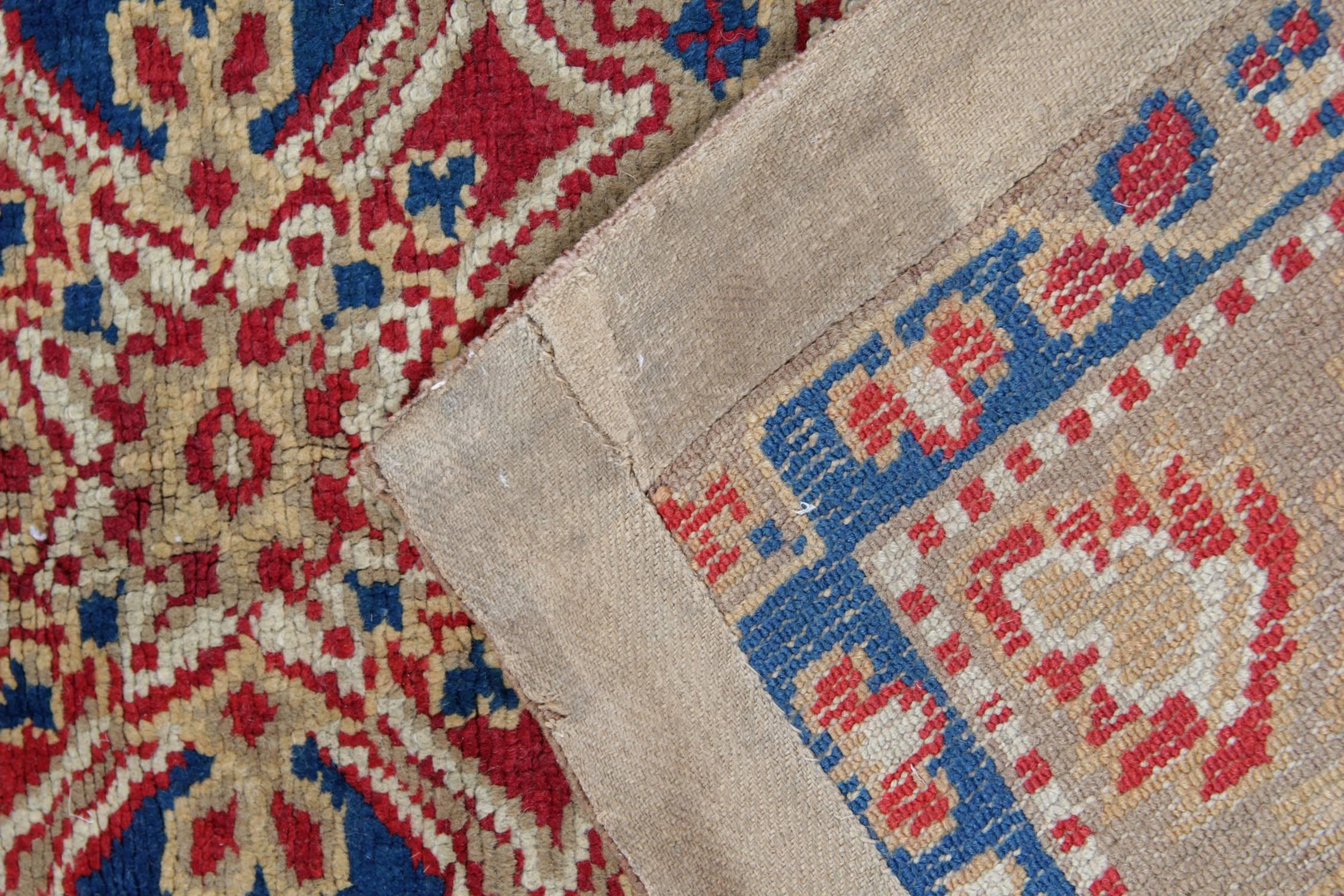 Handgefertigte Teppiche, Außergewöhnlich  Antike britische Axminster-Teppiche im Art-déco-Stil (Pflanzlich gefärbt) im Angebot