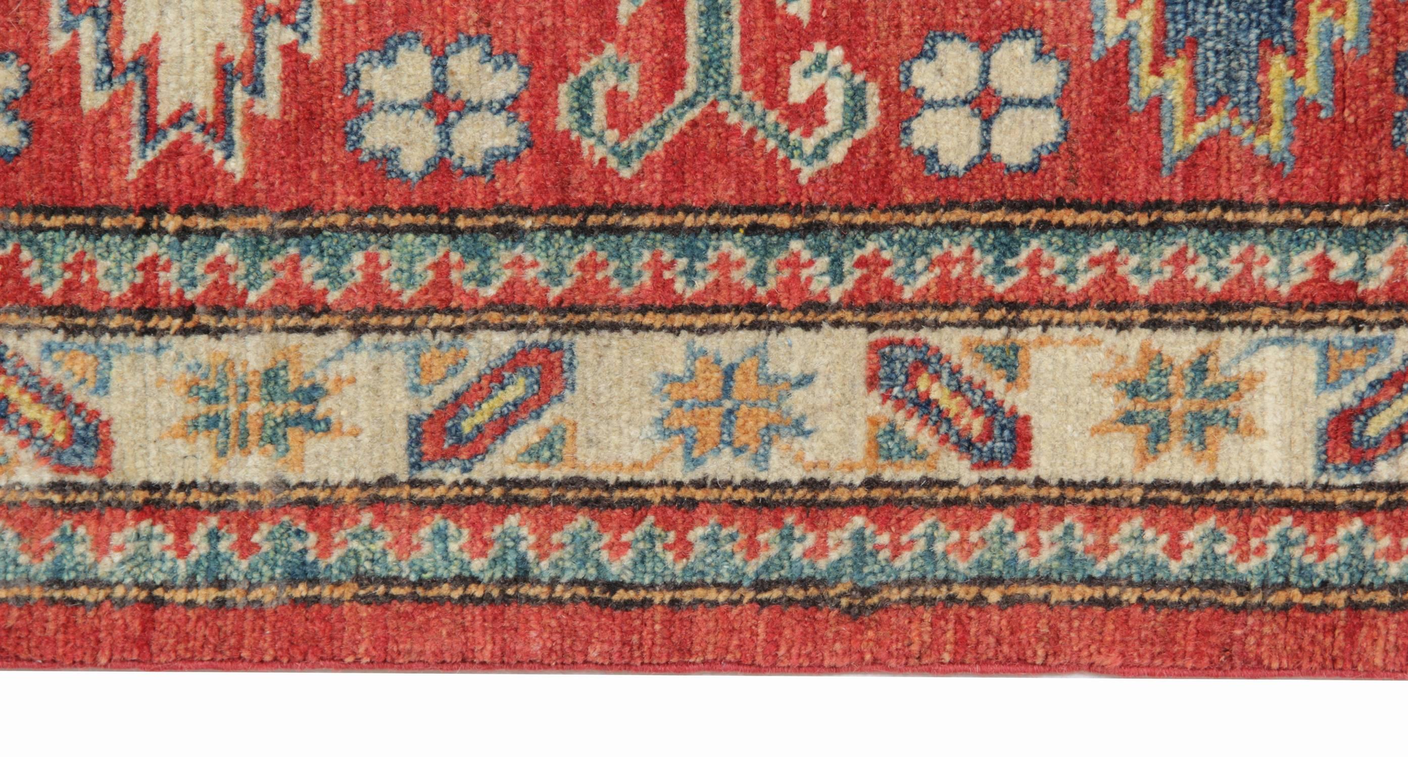 Afghan Handmade Rug New Traditional Rugs, Carpet Runners from Kazak Style Rugs