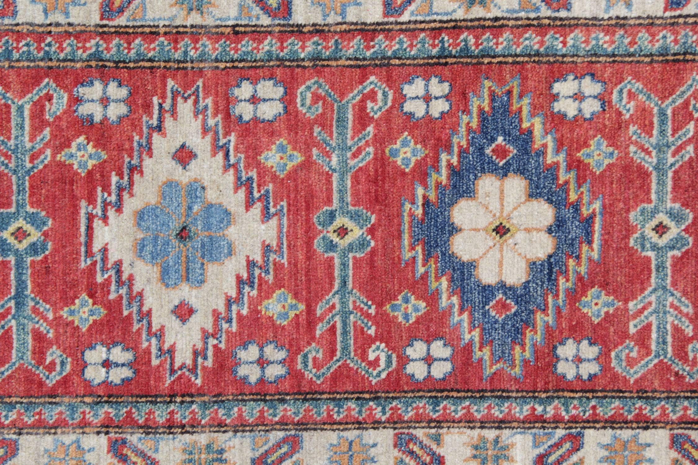Hand-Crafted Handmade Rug New Traditional Rugs, Carpet Runners from Kazak Style Rugs