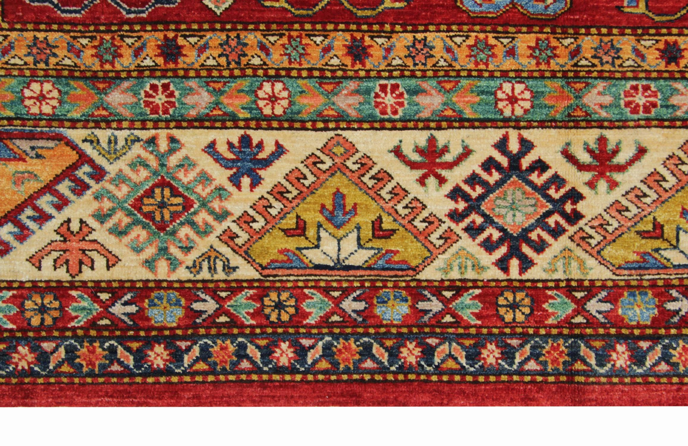 Kazakh Tapis orientaux, tapis Kazak faits main, tapis traditionnels à vendre en vente