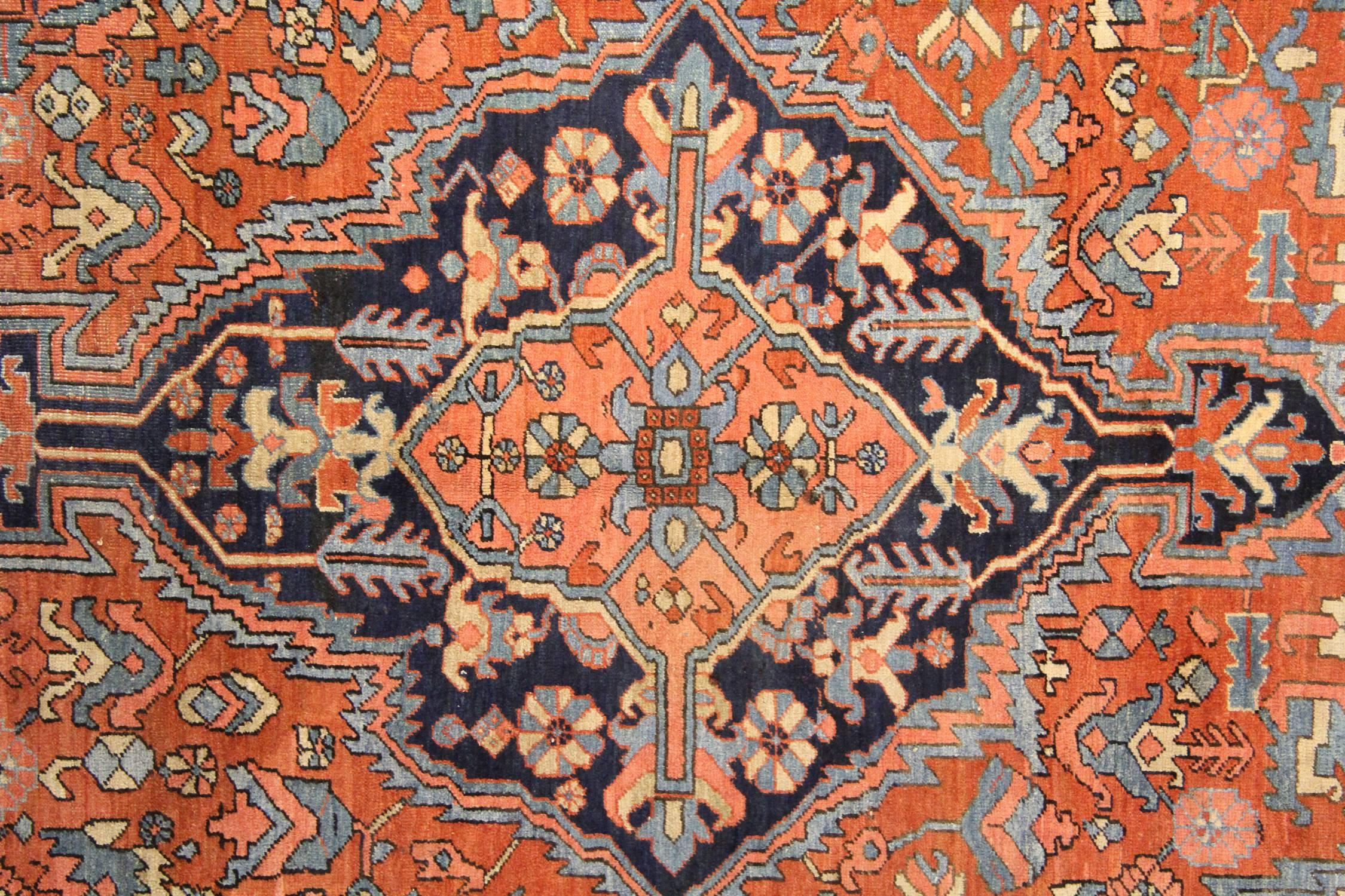 Hand-Crafted Antique Persian Rugs, Carpet Rug from Heriz