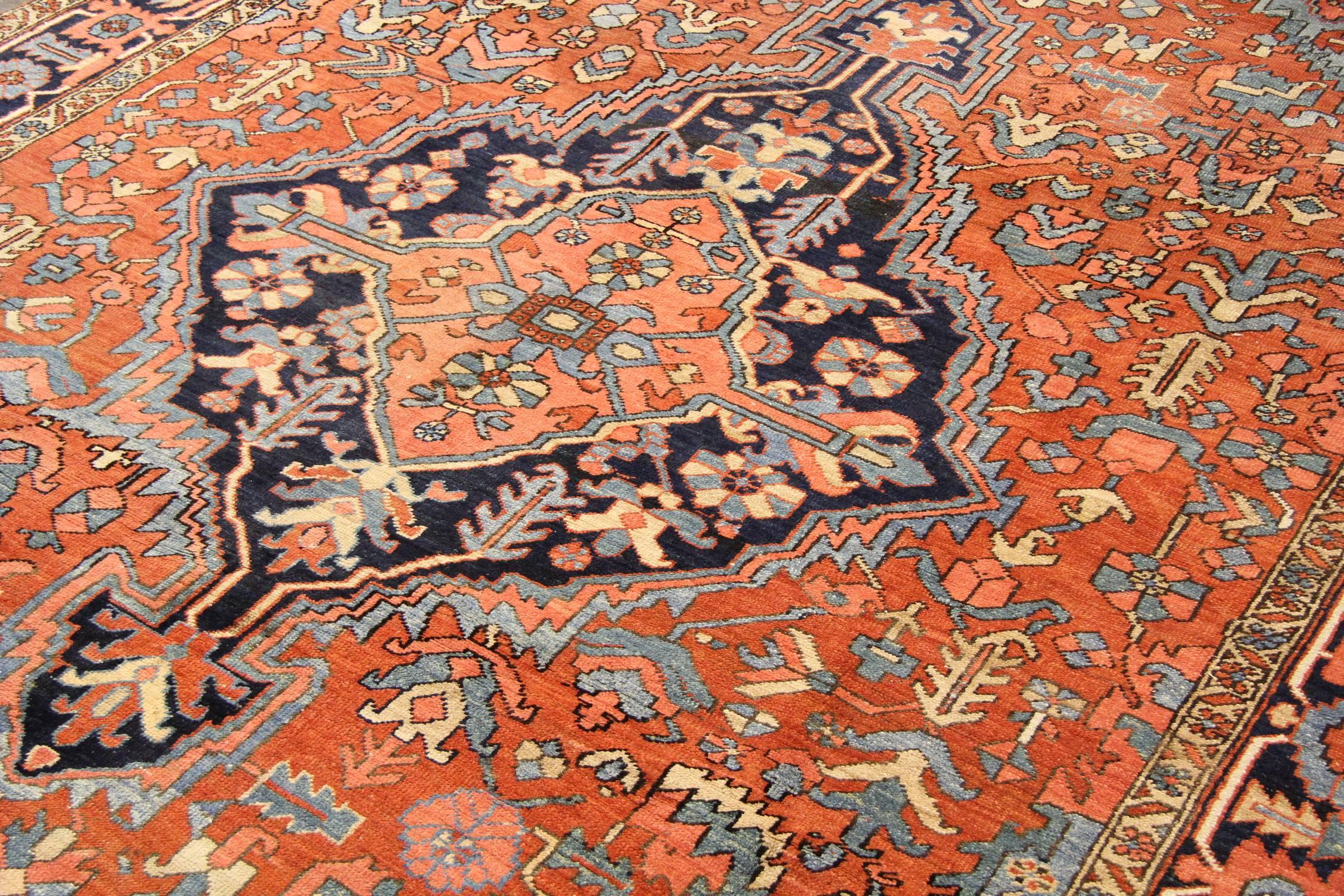 Antique Persian Rugs, Carpet Rug from Heriz 1