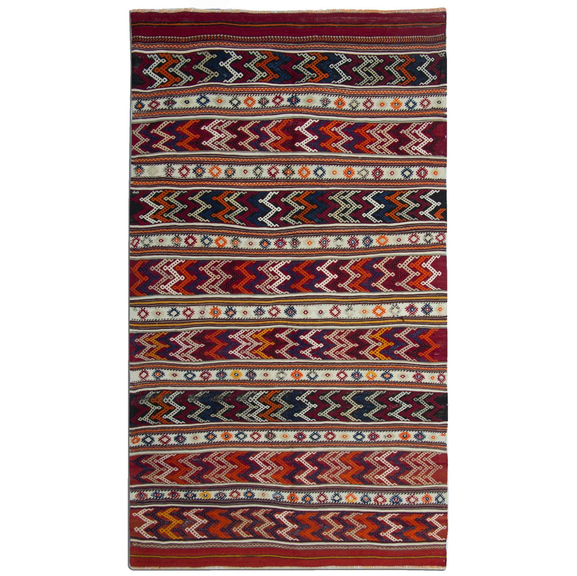 Handmade Carpet Oriental Kilim Rugs, Antique Rugs, Turkish Rugs for Sale