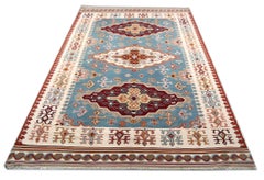 Antique Rug Serbian, Handmade Carpet, Vintage Kilim Rugs, Geometric Oriental Rug