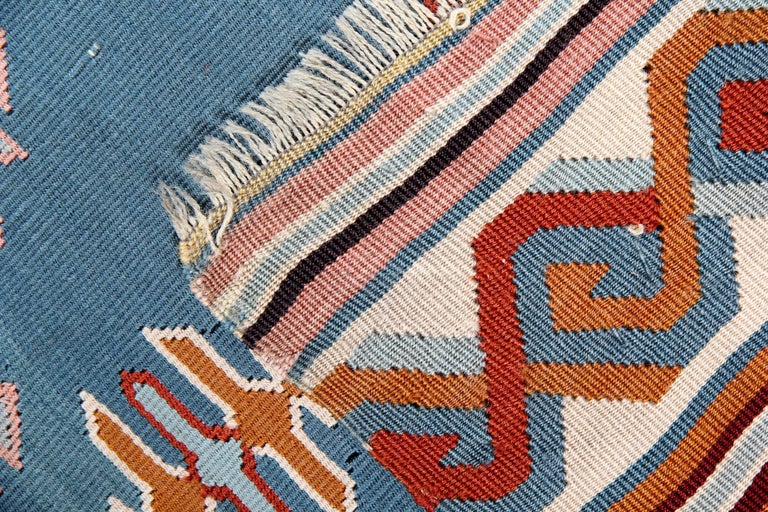 Antique Rug Serbian, Handmade Carpet, Vintage Kilim Rugs, Geometric ...