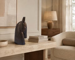 Scultura antica Testa di cavallo Figurina decorativa astratta ANETTE EDMARK