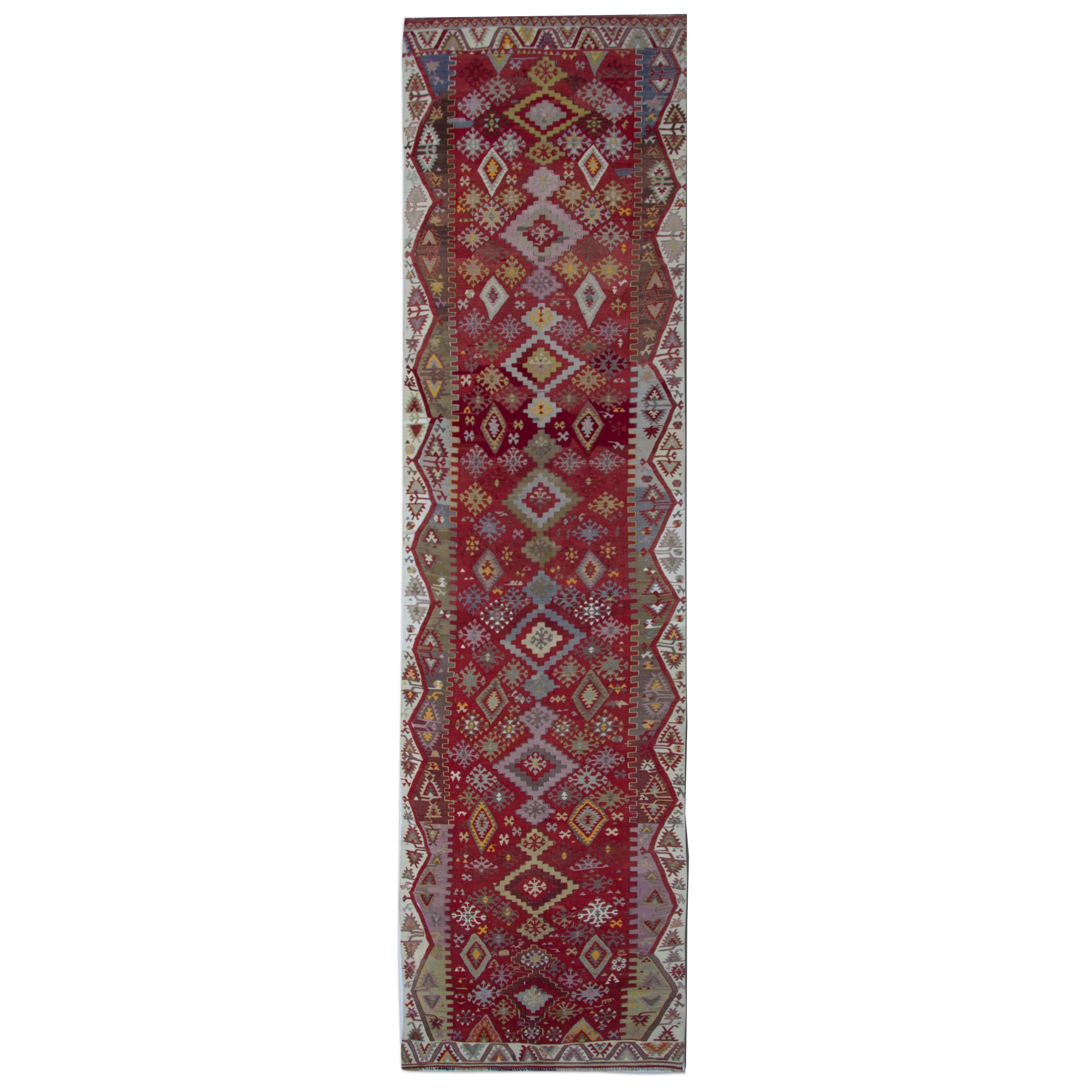Handmade Carpet Antique Rugs Turkish Kilim Runner, Stair Runners Oriental Rugs