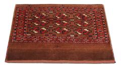 Antique Handwoven Red Wool Afghan Rug, Geometric Design, 1890s, Tribal