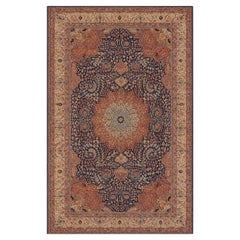 Large Handmade Wool Turkish Rug 230 x 340 cm Luxury Hand Knotted Floral Carpet