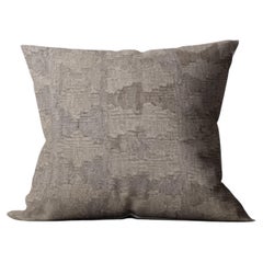 Geometric Grey Cushion Cover, Vintage Afghan Kilim Pillow Modern Home Decor