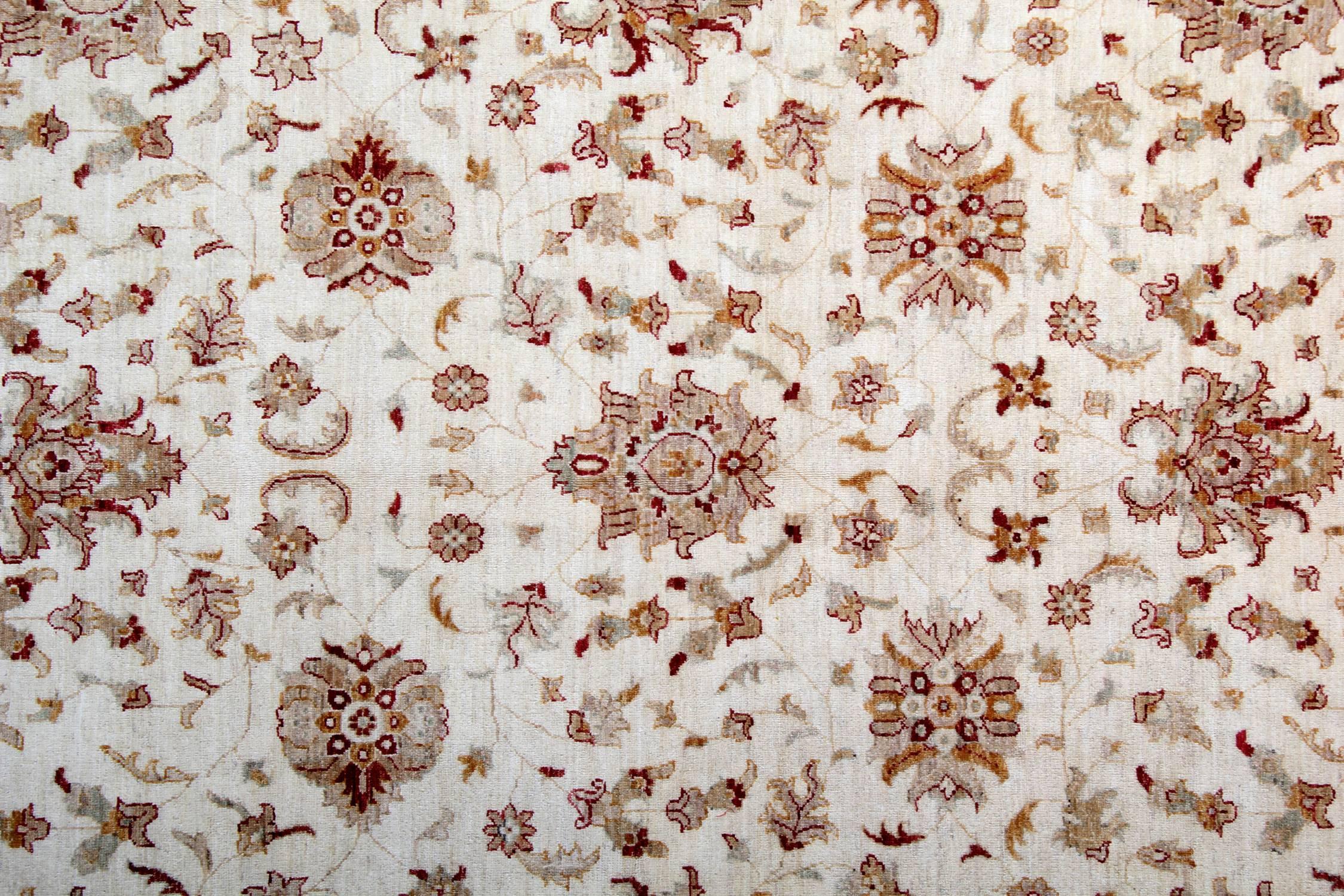 Handgefertigte Teppiche, Wohnzimmerteppiche, handgefertigter Teppich  Orientalischer Teppich in Beige (Afghanisch) im Angebot