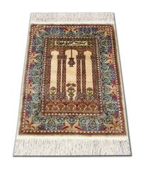 Antique Rug Pure Silk Rugs, Turkish Herekeh, Handmade Carpet for Sale