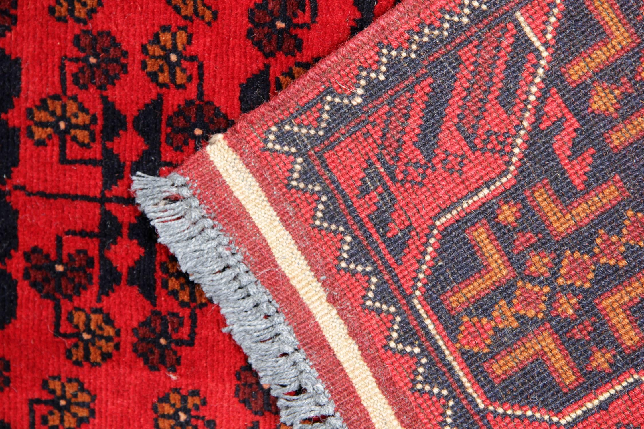 Tribal Red Afghan Runner, Long Runner Rug Afghan Rug, Stair Runner Carpet