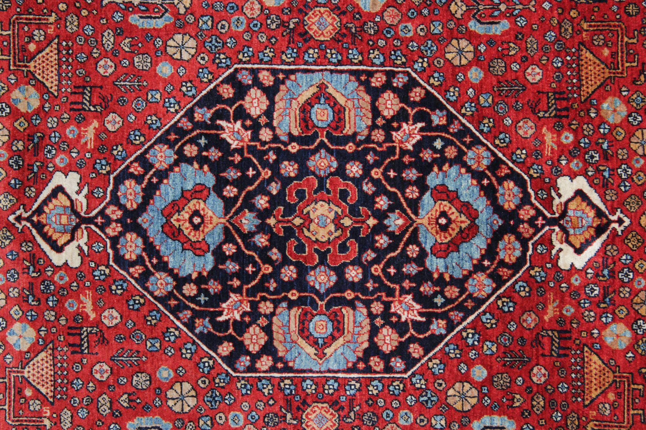 Vegetable Dyed New Persian Qashqai Rugs