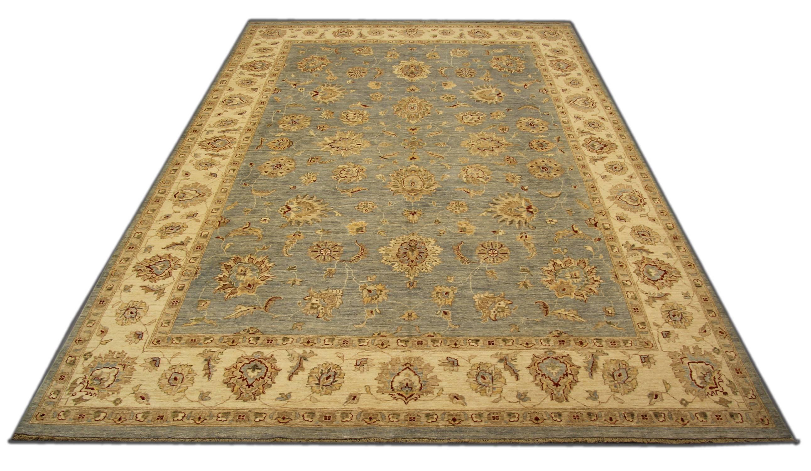 Hand-Crafted Fine Ziegler Mahal Persia Style Rugs