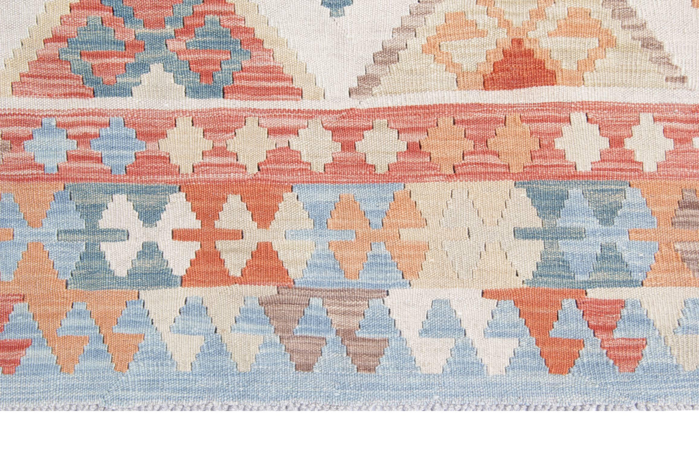 Hand-Crafted Oriental Rug Handmade Carpet Kilim Rugs from Afghanistan