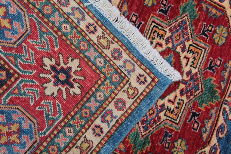 Afghan Blue Kazak Rugs, Carpet from Afghanistan For Sale at 1stdibs