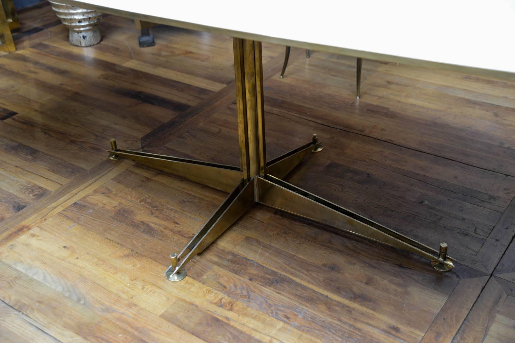 Dining room table in mirror At Cost Price In Good Condition For Sale In Saint-Ouen (PARIS), FR