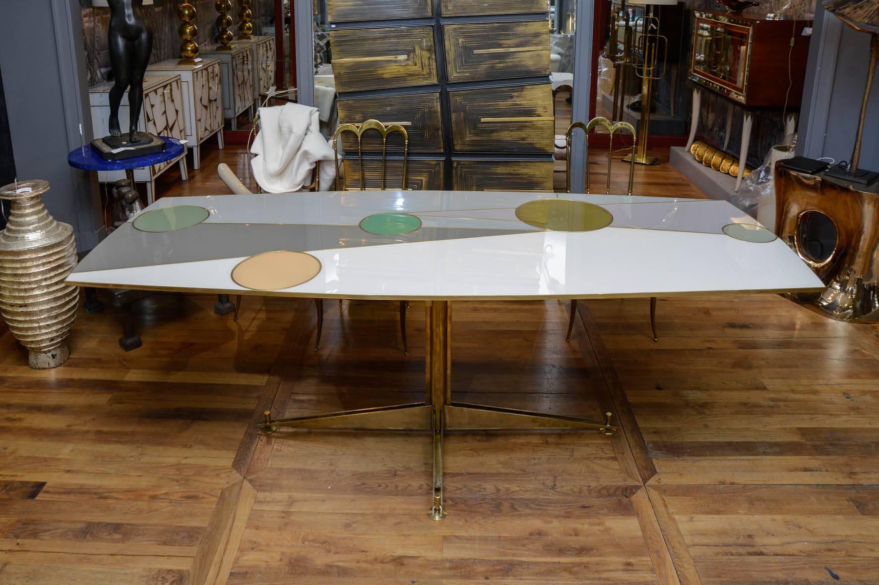 Dining room table in mirror At Cost Price For Sale 2